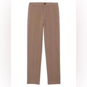 Sandro Mens Bruns Mid-rise Stretch-jersey Trousers In Taupe Large L 42 Comfort